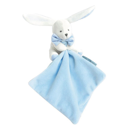 CONIGLIO CON PELUCHE, AZZURRO CIELO, 10 CM
