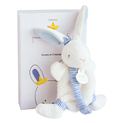 LAPIN MATELOT AVEC ATTACHE-SUCETTE 15 CM