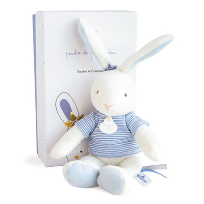 PELUCHE LAPIN MARIN 25 CM