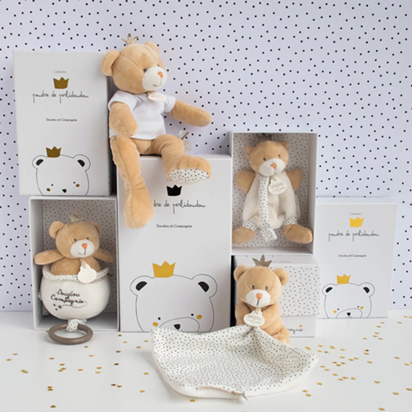 BOÎTE À MUSIQUE PRINCE OURS 14CM