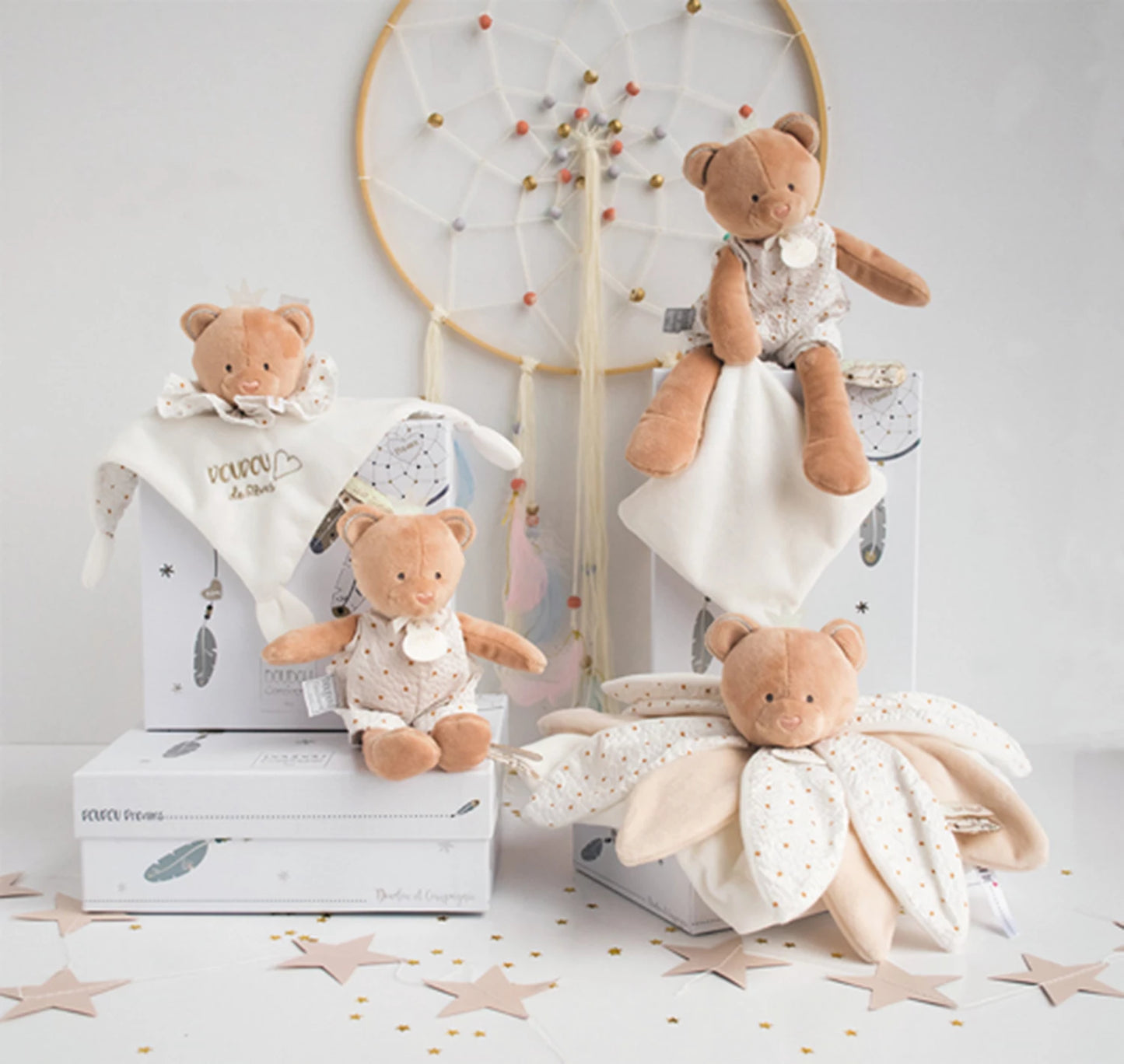 PLUMEAU ATTRAPE-RÊVES OURSON 20 CM