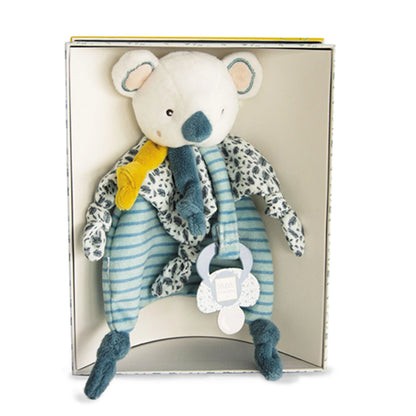 PELUCHE KOALA YOCA AVEC ATTACHE-SUCETTE 20 CM