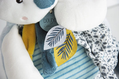 KOALA AVEC BÉBÉ ET ANNEAU DE DENTITION 25 CM