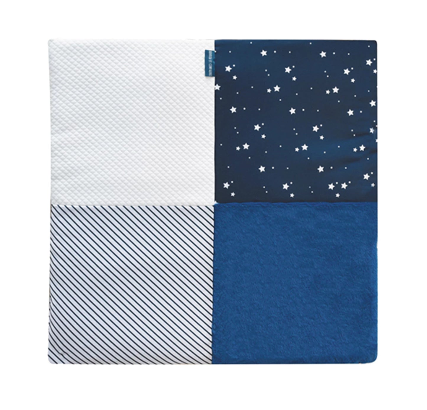 TAPIS DOUILLET, BLEU, 100X100CM