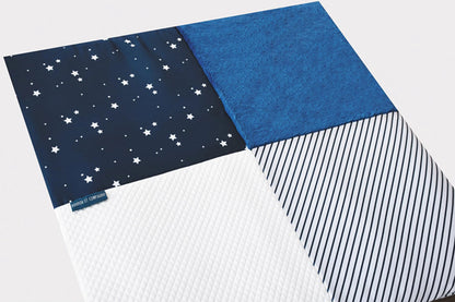 TAPIS DOUILLET, BLEU, 100X100CM