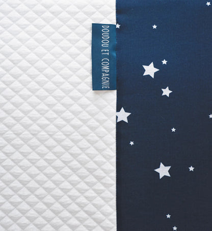 TAPIS DOUILLET, BLEU, 100X100CM