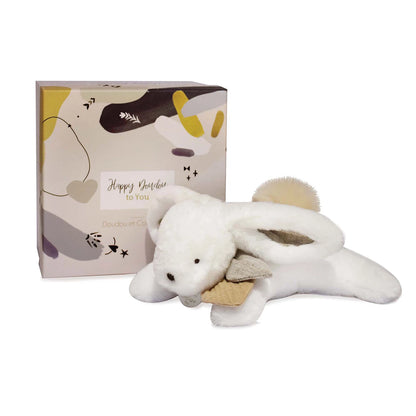 LAPIN SAUVAGE HEUREUX, NATURE 25CM