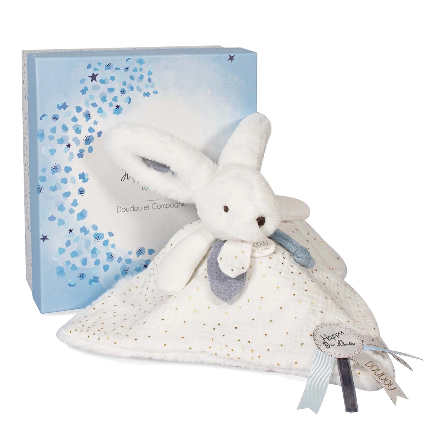 DOUDOUNE BRILLANTE HAPPY, BLANCHE 25 CM