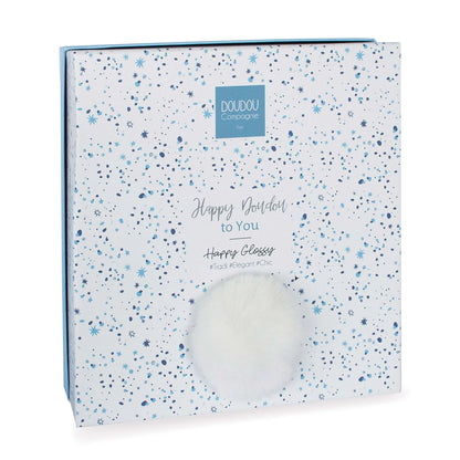 DOUDOUNE BRILLANTE HAPPY, BLANCHE 25 CM