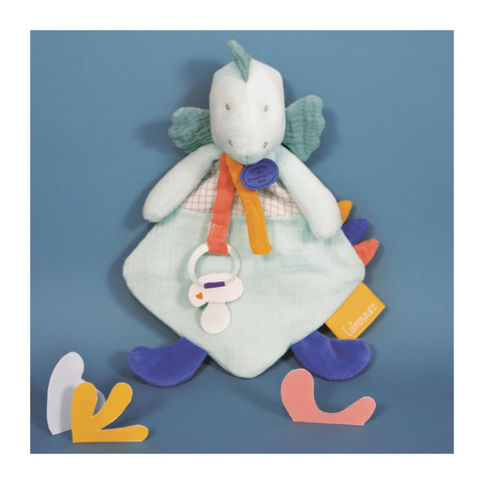 DINO FILOU PELUCHE CON PORTA CIUCCIO 23CM