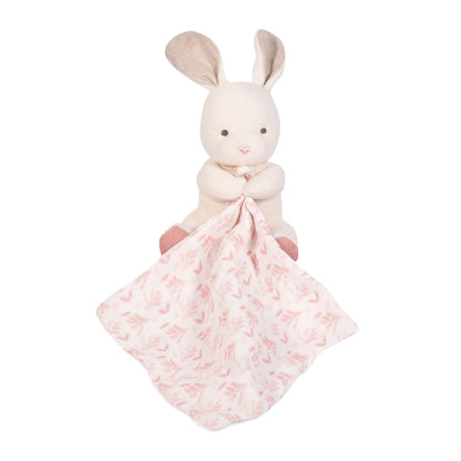 LAPIN BIO AVEC PELUCHE, ROSE, 15 CM