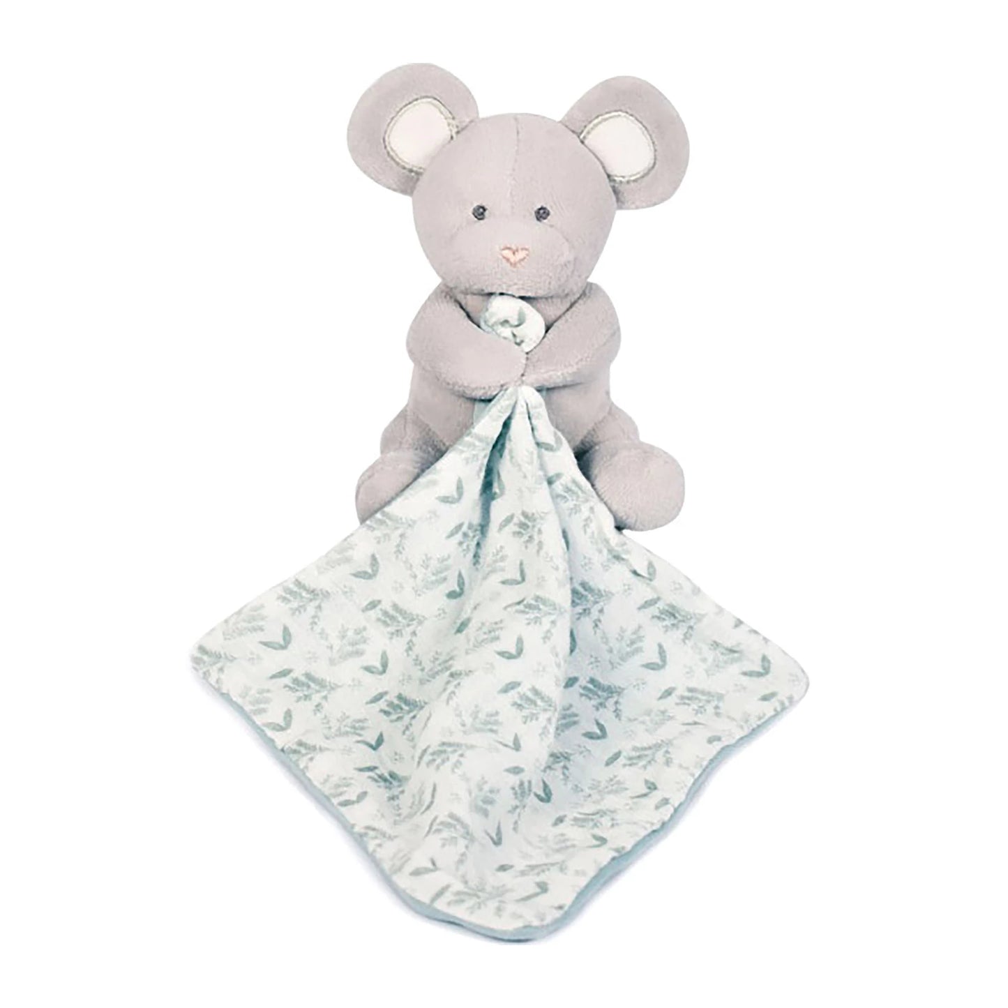 SOURIS BIO AVEC PELUCHE, VERT OLIVE, 15 CM