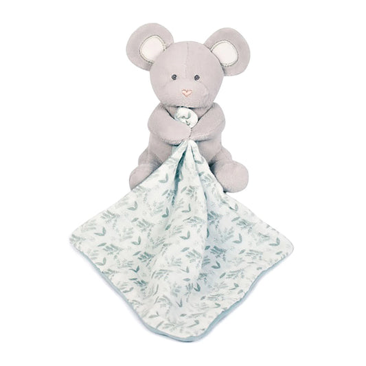 TOPOLINO BIOLOGICO CON PELUCHE, VERDE OLIVA, 15 CM
