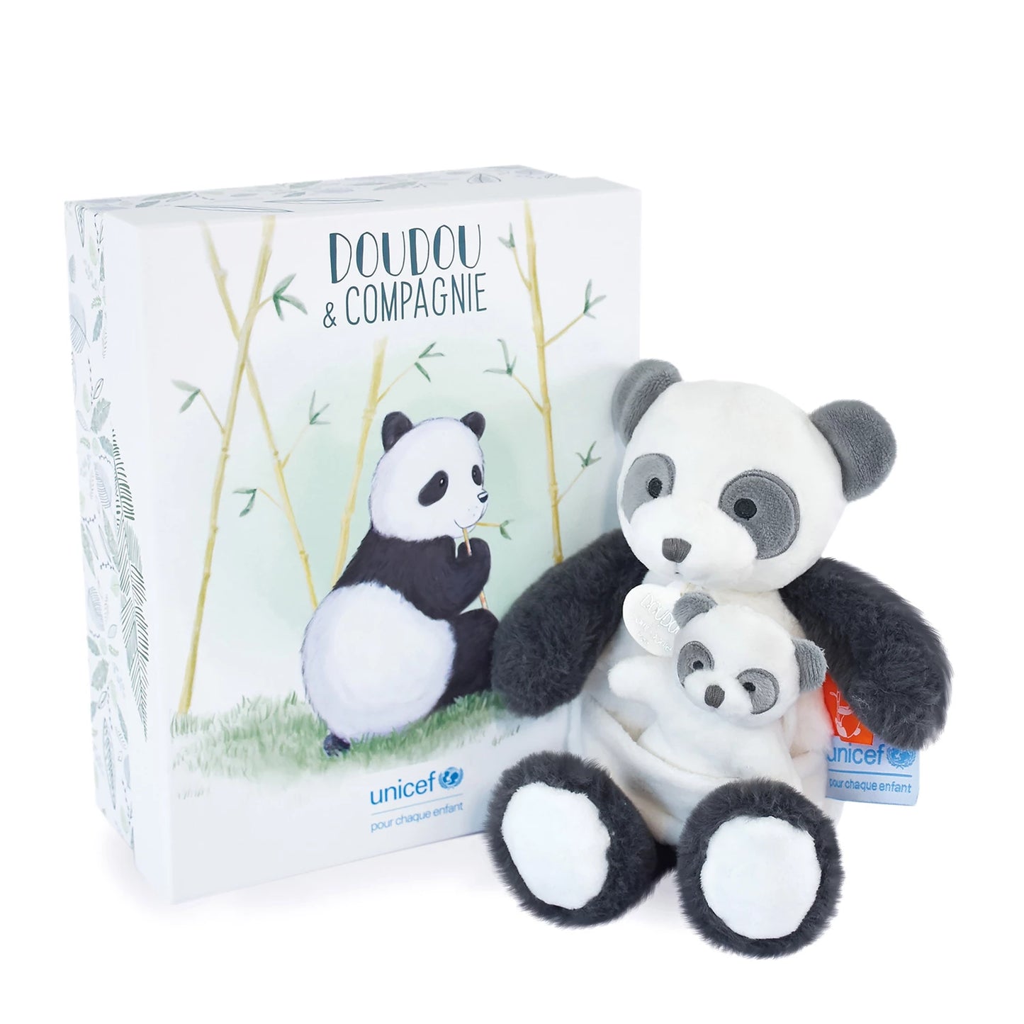 UNICEF MÈRE ET BÉBÉ PANDA 25CM