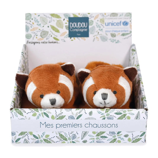 SCARPINE UNICEF CON SONAGLIO, RED PANDA 0-6M
