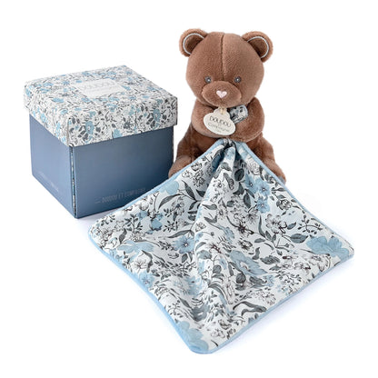 OURSON AVEC COUVERTURE DOUCE 12 CM