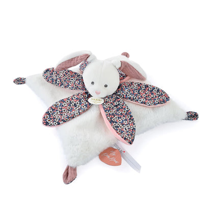 PELUCHE LAPIN FLEUR 27CM