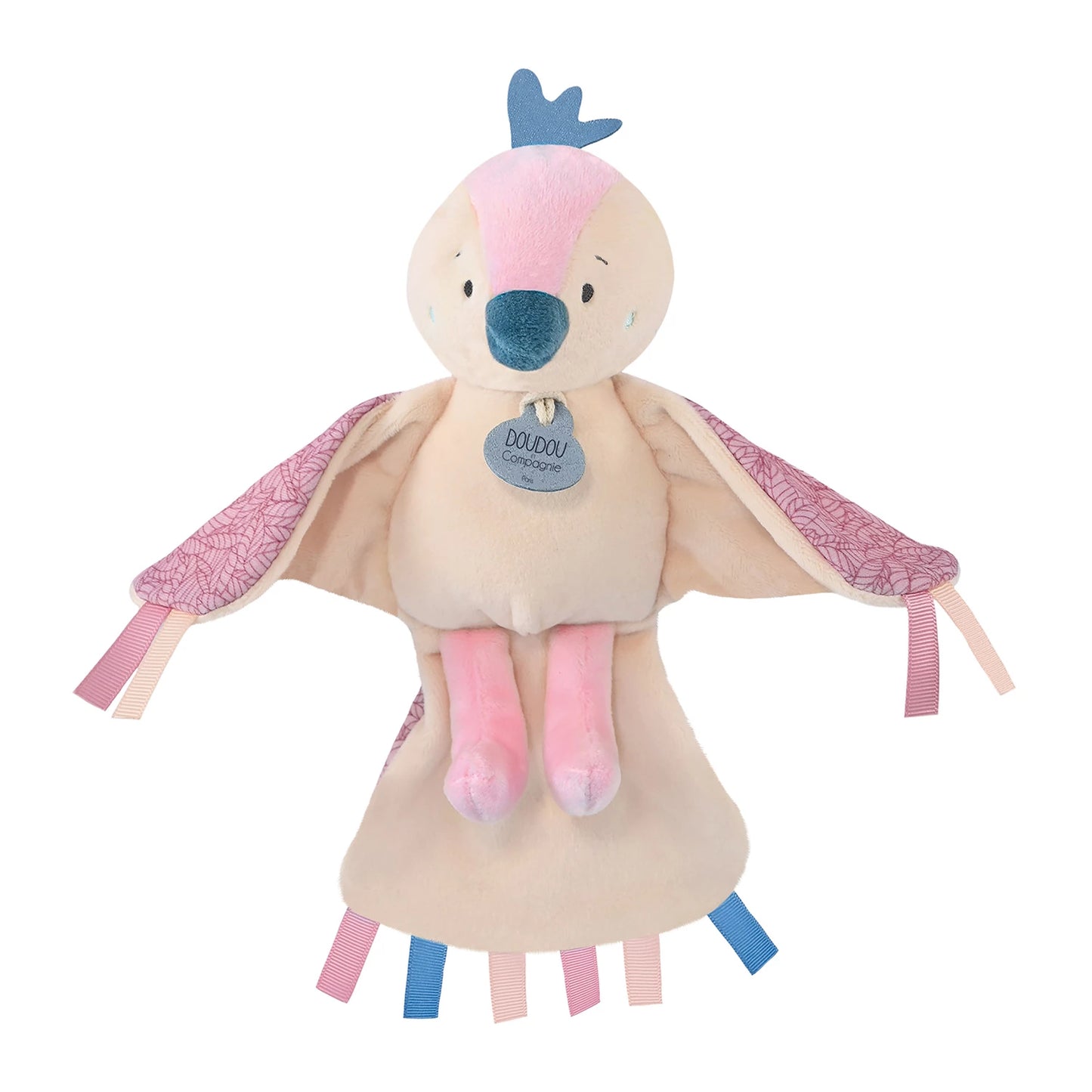 OISEAU CUI-CUI ROSE (AVEC GAZOUILLEMENT) 22 CM