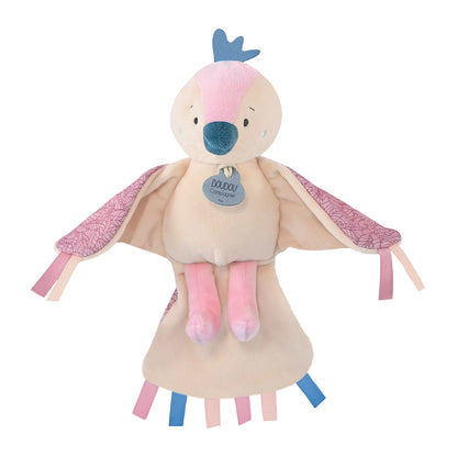 OISEAU CUI-CUI ROSE (AVEC GAZOUILLEMENT) 22 CM