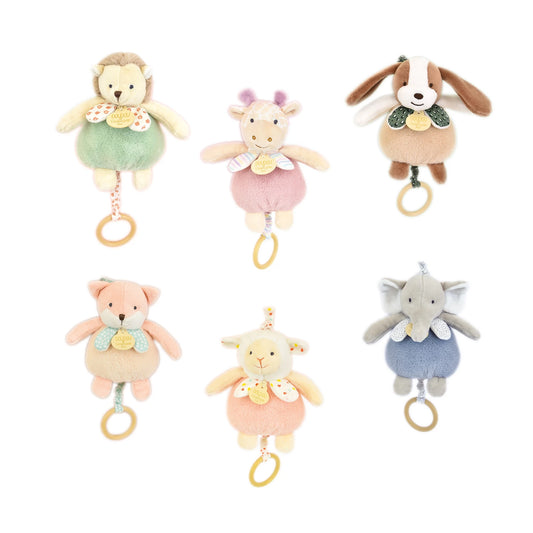 RIKIKI ANIMALS MUSIC BOX, 20 CM 6X1 ASS