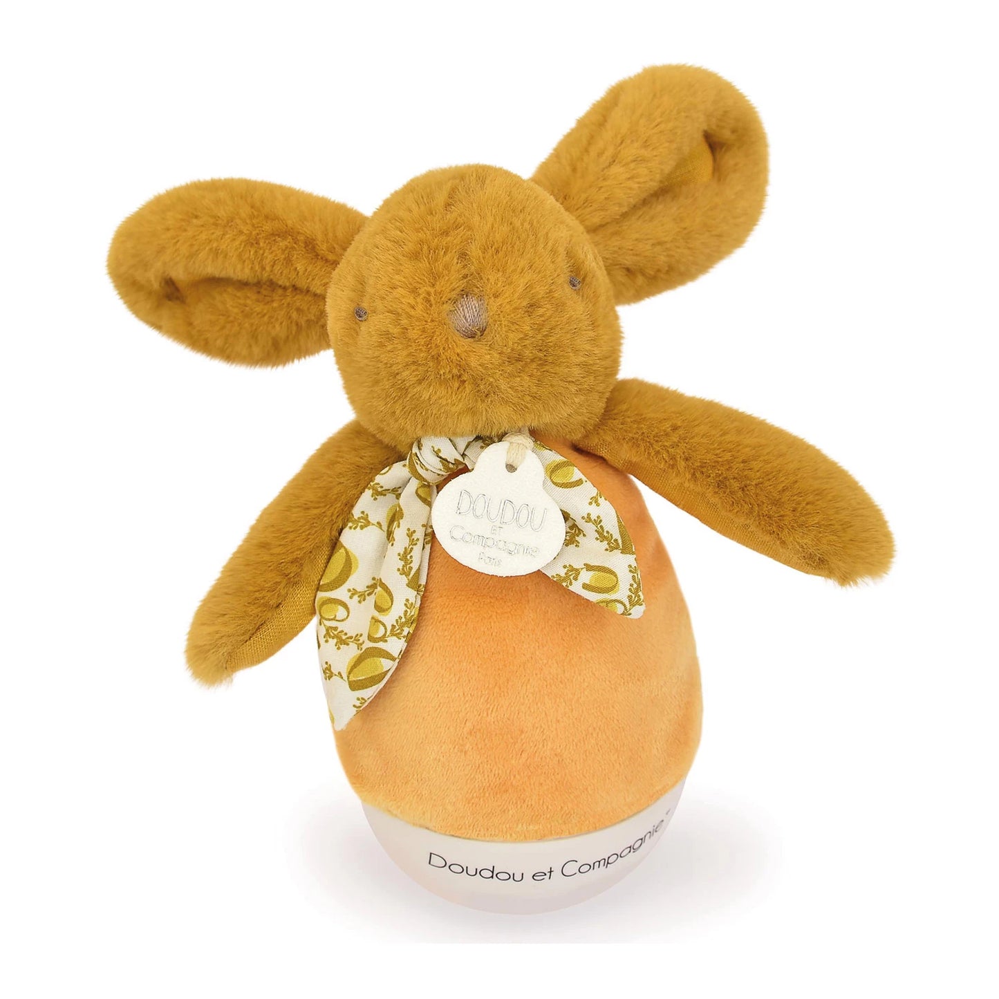 VEILLEUSE MUSICALE, MOTIF LAPIN, OCRE, 16 CM