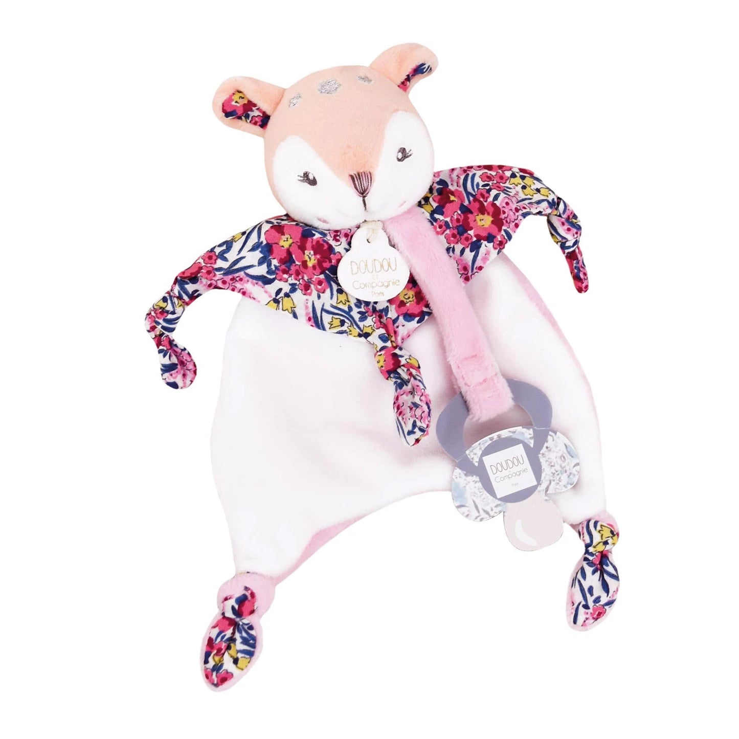 PELUCHE FAON AVEC ATTACHE-SUCETTE, 20 CM