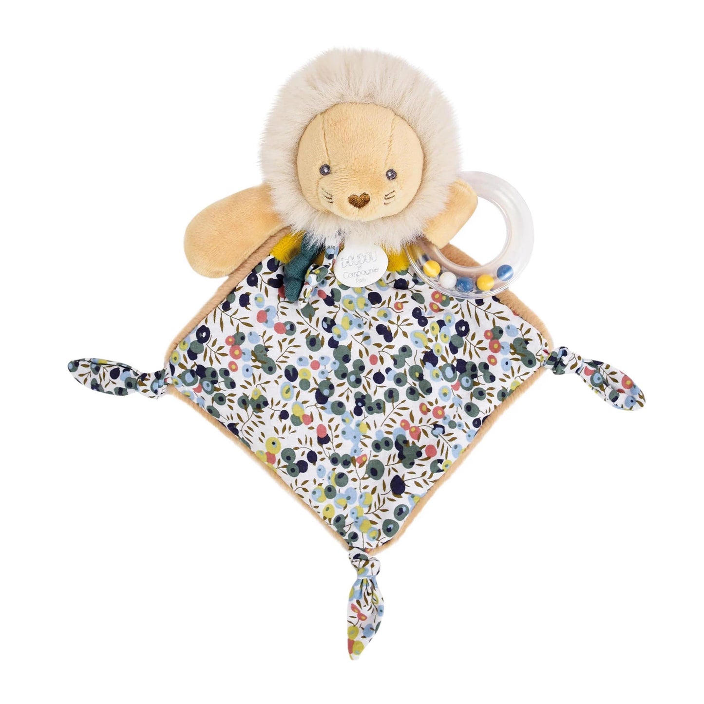 PELUCHE LION AVEC HOCHET, 22 CM