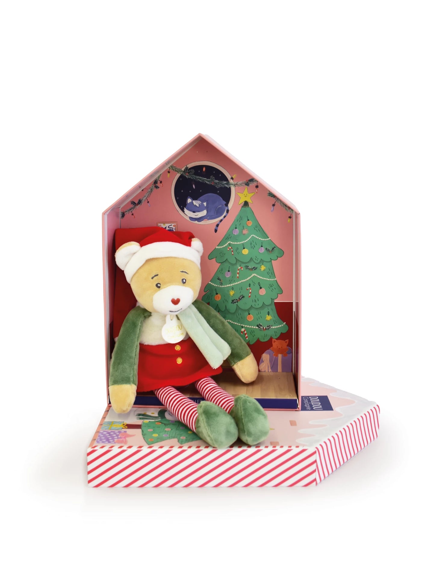 NAIN OURSON SUSPENDU CANNELLE, 27 CM