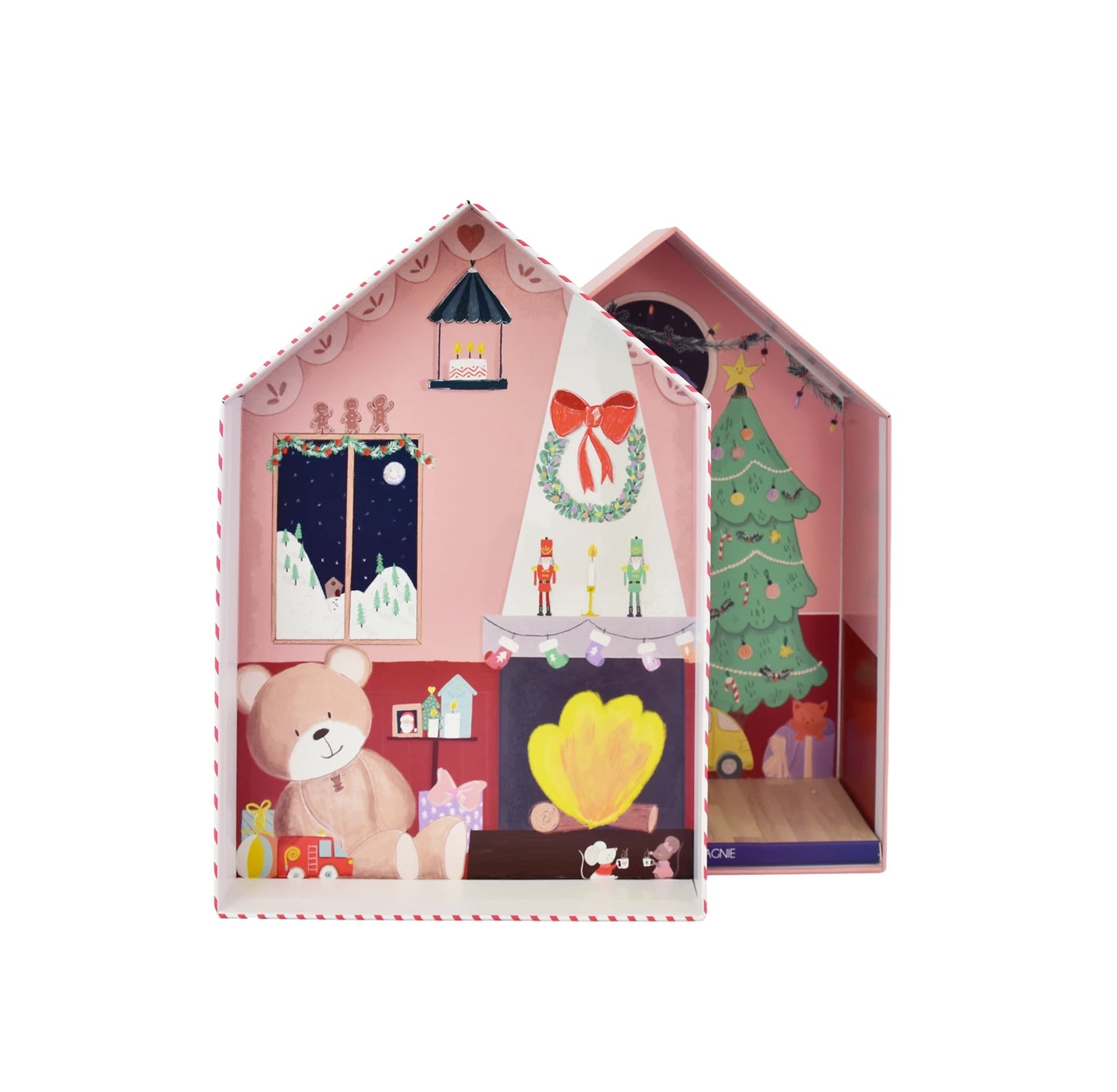 NAIN OURSON SUSPENDU CANNELLE, 27 CM