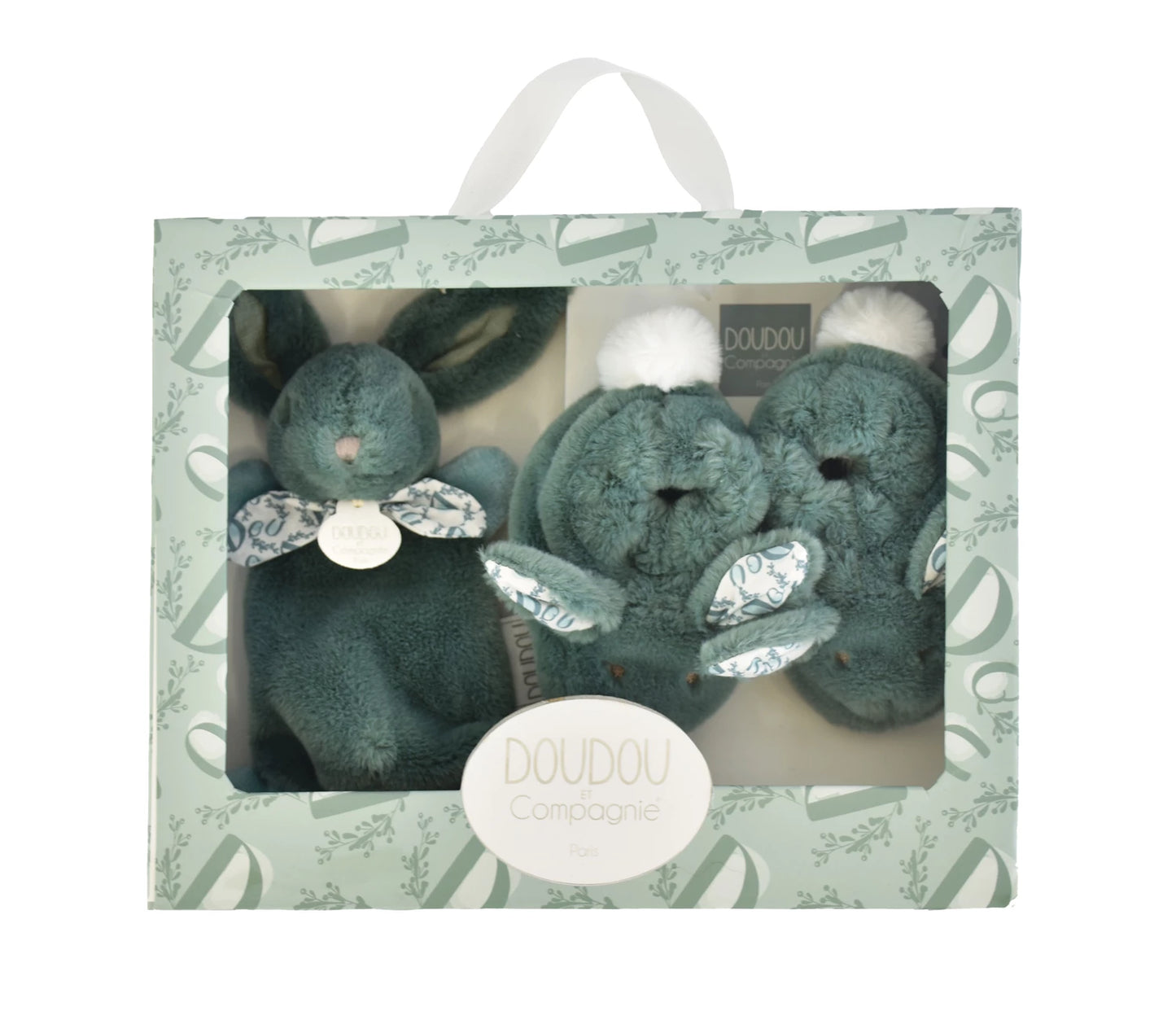 COFFRET CADEAU LAPIN VERT SAUGE, 0-6M