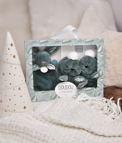 COFFRET CADEAU LAPIN VERT SAUGE, 0-6M