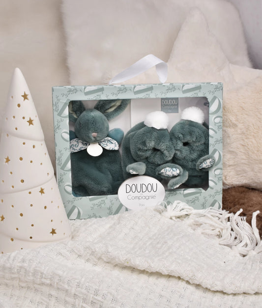 SET REGALO CONIGLIO VERDE SALVIA, 0-6M