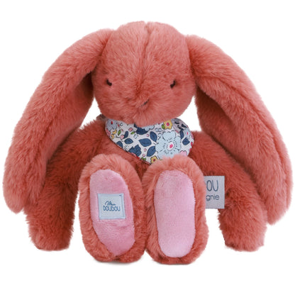 LAPIN FLEURETTE EN TERRE CUITE 25 CM