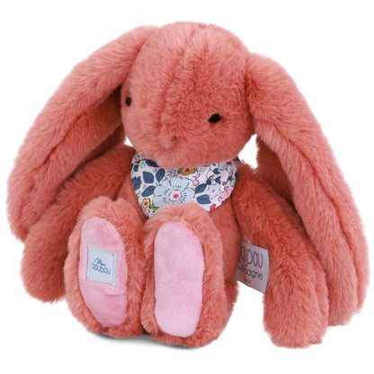 LAPIN FLEURETTE EN TERRE CUITE 25 CM