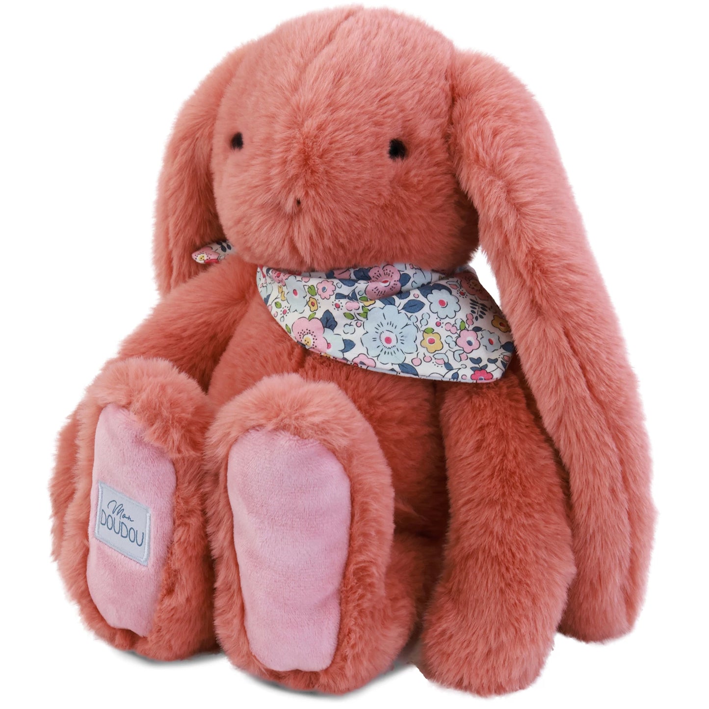LAPIN FLEURETTE EN TERRE CUITE 35 CM