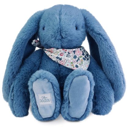 CONIGLIO FLEURETTE BLU 35CM