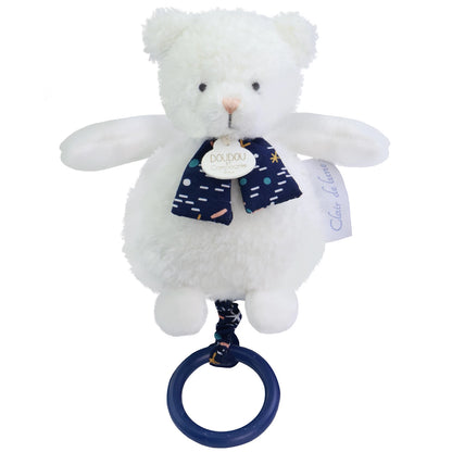 OURS EN PELUCHE MUSICAL, PHOSPHORESCENT, 17 CM
