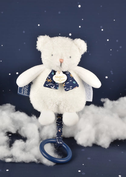 OURS EN PELUCHE MUSICAL, PHOSPHORESCENT, 17 CM