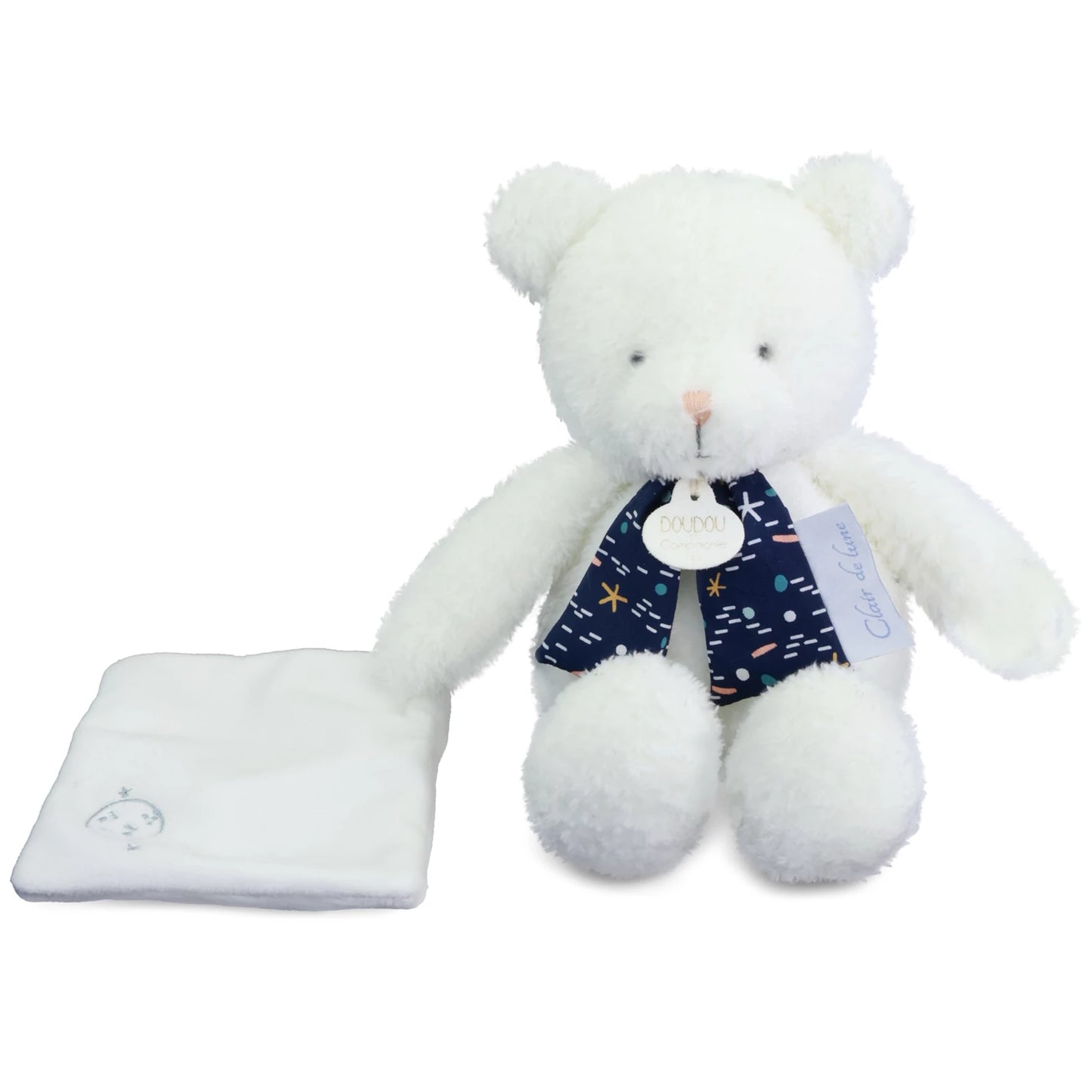 OURSON AVEC COUVERTURE DOUCE, PHOSPHORESCENT, 28 CM