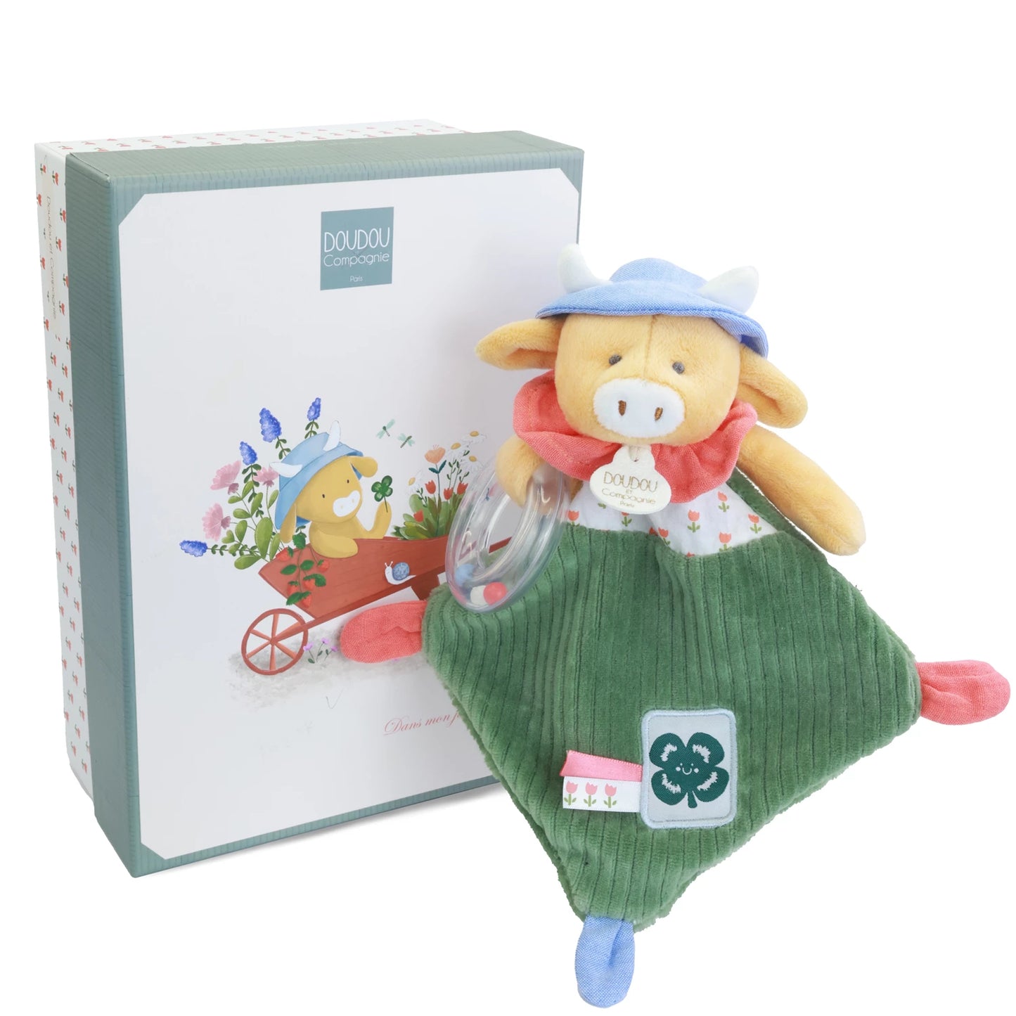 PELUCHE VACHE ANETH AVEC HOCET 21 CM