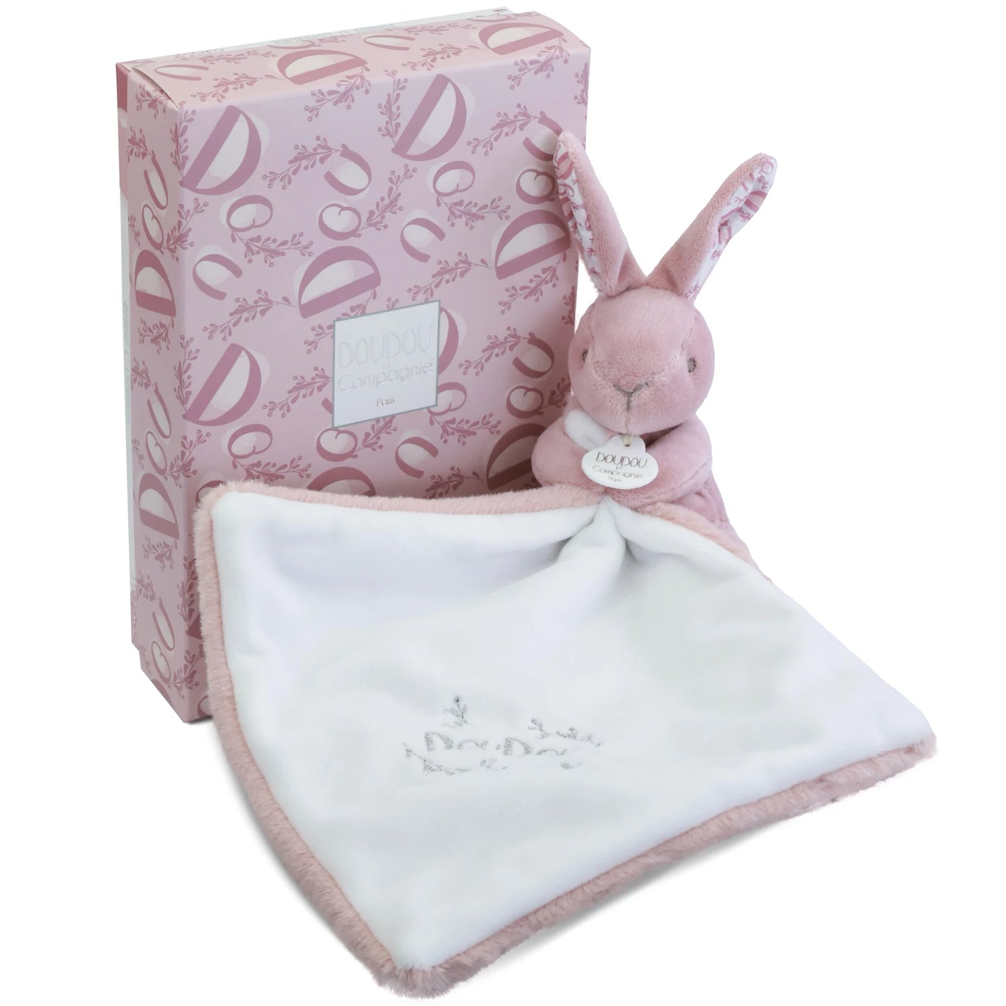 CONIGLIO CON PELUCHE, ROSA, 10 CM
