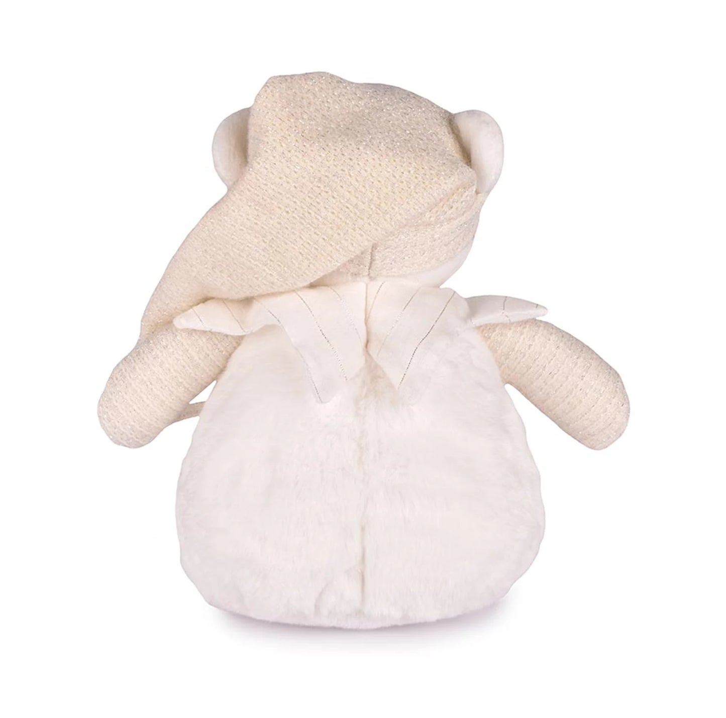 VEILLEUSE ÉTOILES ET MUSIQUE, OURS BLANC, 19 CM