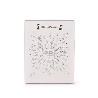 VEILLEUSE ÉTOILES ET MUSIQUE, OURS BLANC, 19 CM