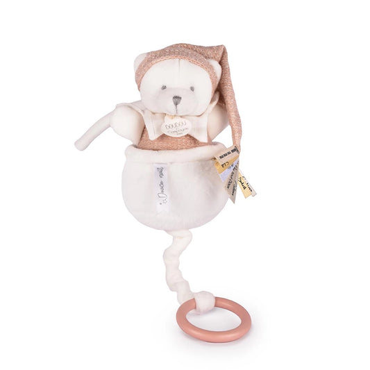 ORSETTO MUSICALE, ROSA, 20 CM