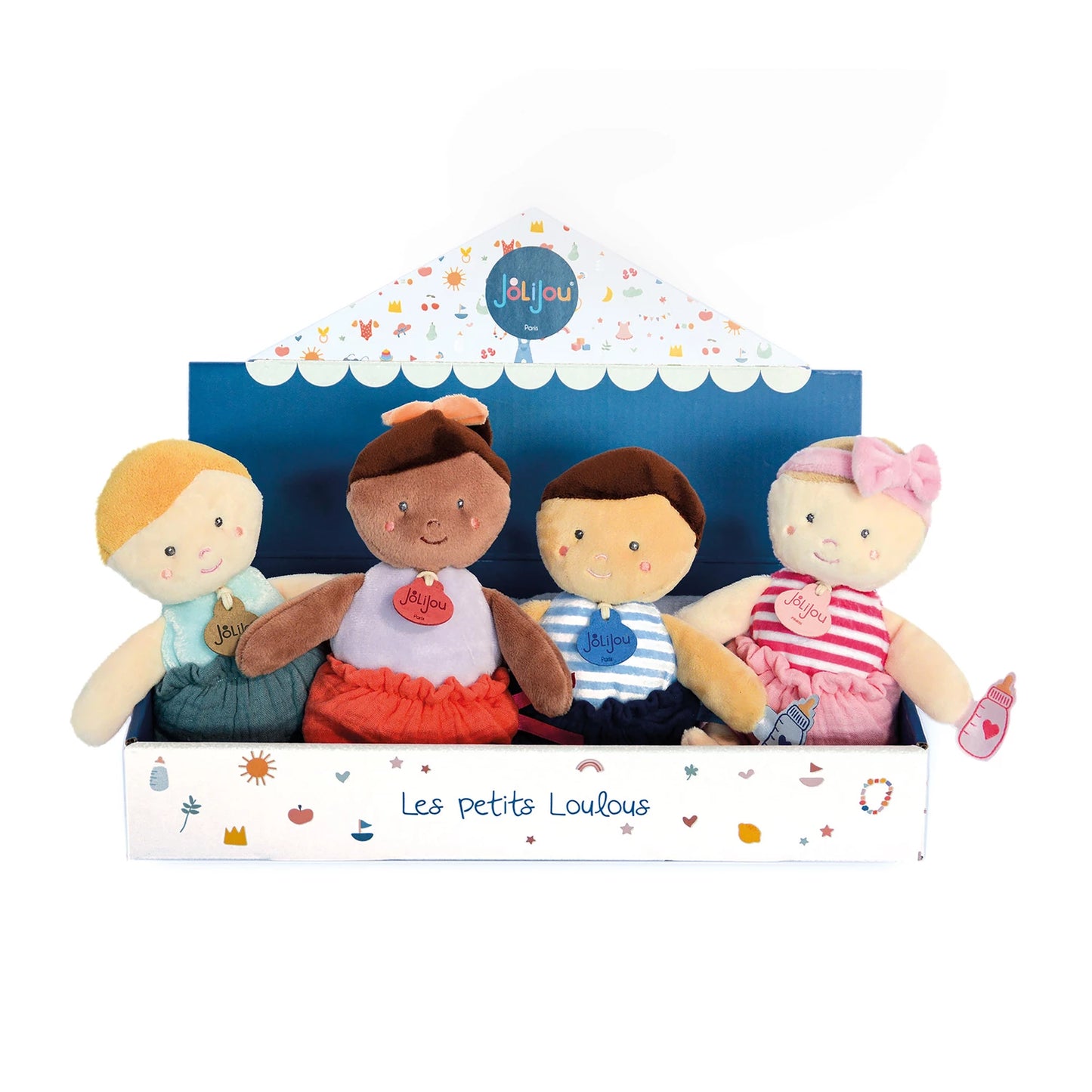 PELUCHE LOULOU 18CM 4X2ASS