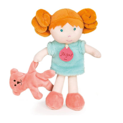 POUPÉE EN PELUCHE, MENTHE, 21 CM