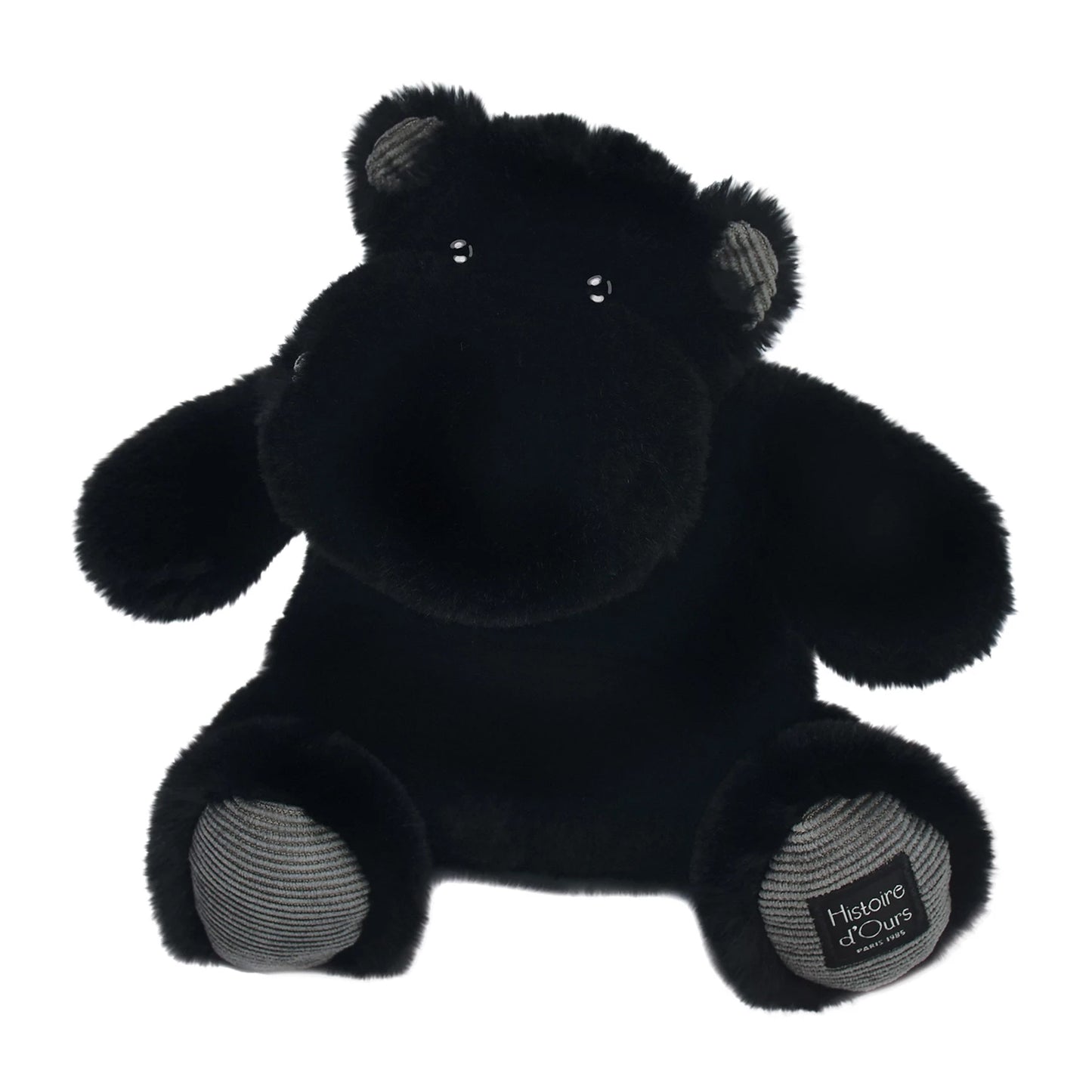 HIPPOPOTAME, NOIR, 25 CM