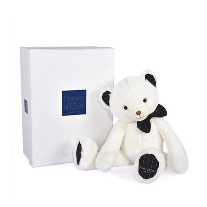 OURSON PREPPY CHIC, IVOIRE, 40 CM