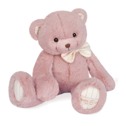 OURSON PREPPY CHIC, ROSE 30 CM