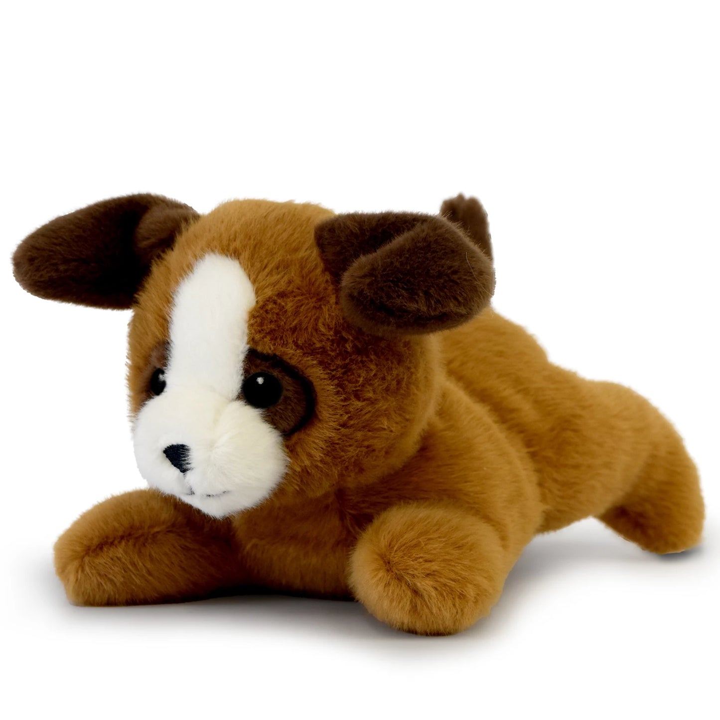 CHIEN ALLONGÉ, MARRON, 22 CM
